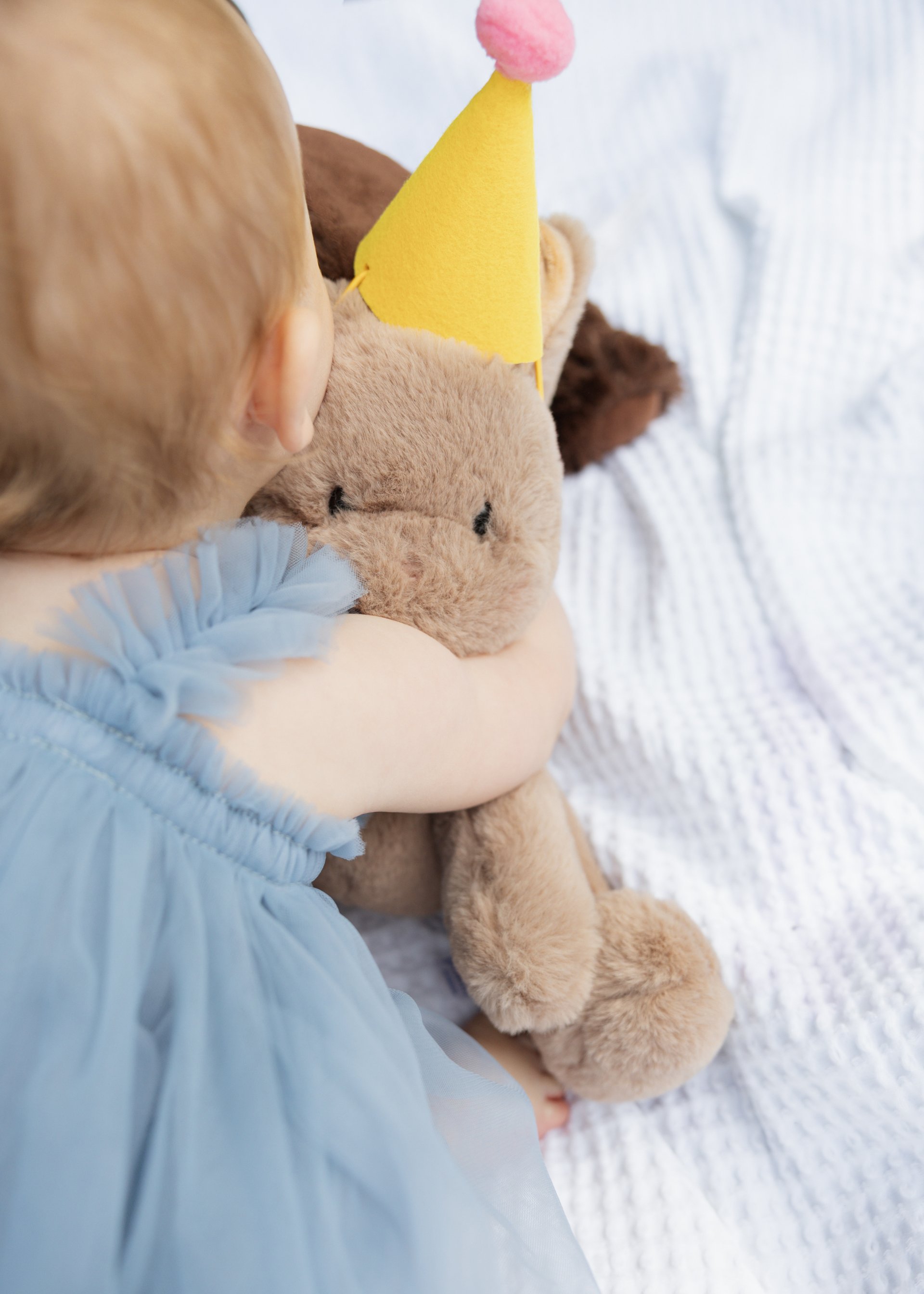 Portrait with teddy bear