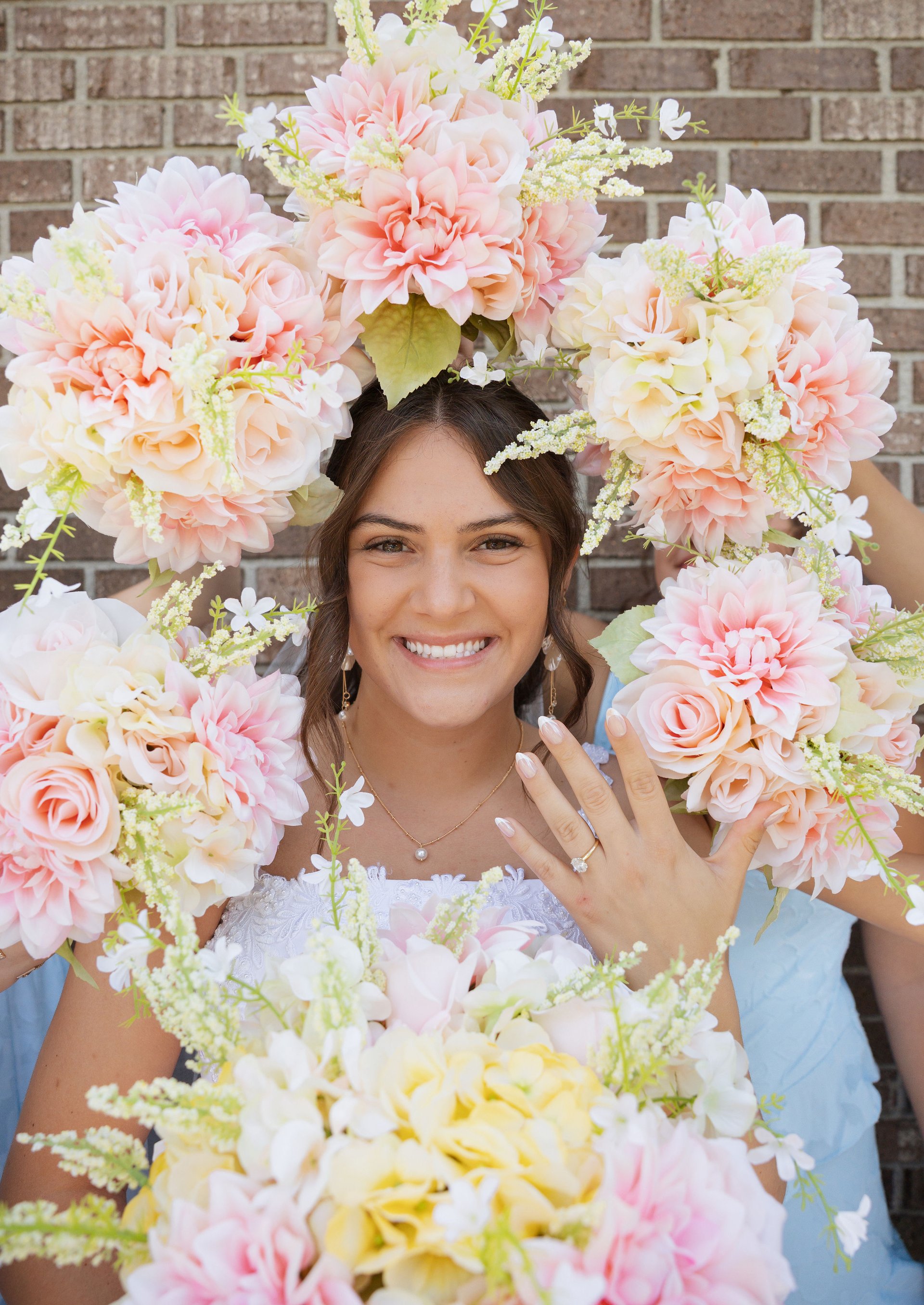 Wedding flower ring detail